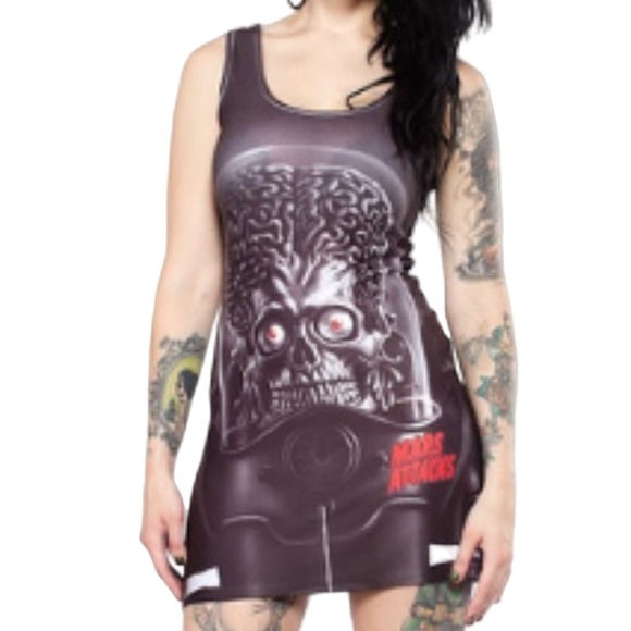 Kreepsville 666 Tank Dress Mars Attacks Grim Grin  Size XXL - Picture 2 of 6